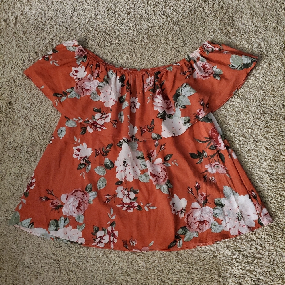 Floral Off the Shoulder Top